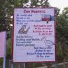 Zoo Manners board at Bokaro Zoo